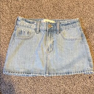 Hollister Light Blue Denim mini skirt